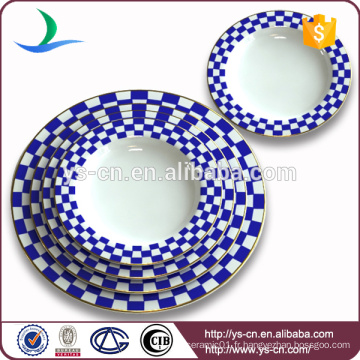 Chine Fabricant Bulk Sale Fine Porcelain Dinner Plates Assiettes